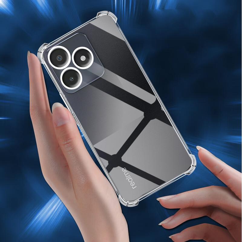 Shockproof Clear Case for Realme C53 RMX3760 6.74" Soft Silicone Transparent Back Covers for Realme C 53 Phone Protective Camera