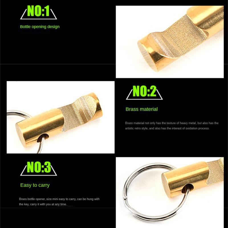 Taschenzylindrischer Bierflaschenöffner Zinklegierung Kreativ Mini Schlüsselanhänger Outdoor Camping Tragbare Küchenwerkzeuge Gadgets Öffner