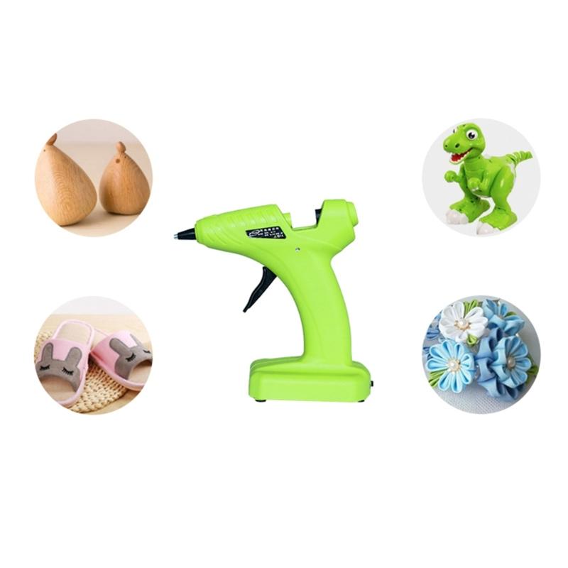 Akkubetriebene Heißklebepistole, Werkzeug für schnelle Reparaturen und Festivaldekoration, ideal für Schule, kleine Bastelarbeiten, Geschenke für DIY-Projekte