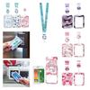 Cute Cartoon Id Card Holder With Retractable Lanyard For Work, School, And Travel