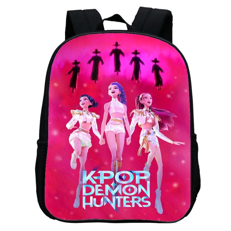 Printed Witch Hunters Huntrix Kpop Kindergarten Bag, Cartoon 12-inch Backpack Lightweight