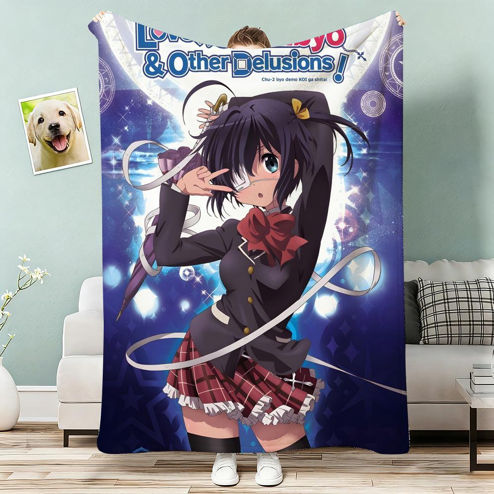 Love Chunibyo & Other Delusions Decke Leicht 240g Flanelldecke Weich Hautfreundlich für Sommerkühlung