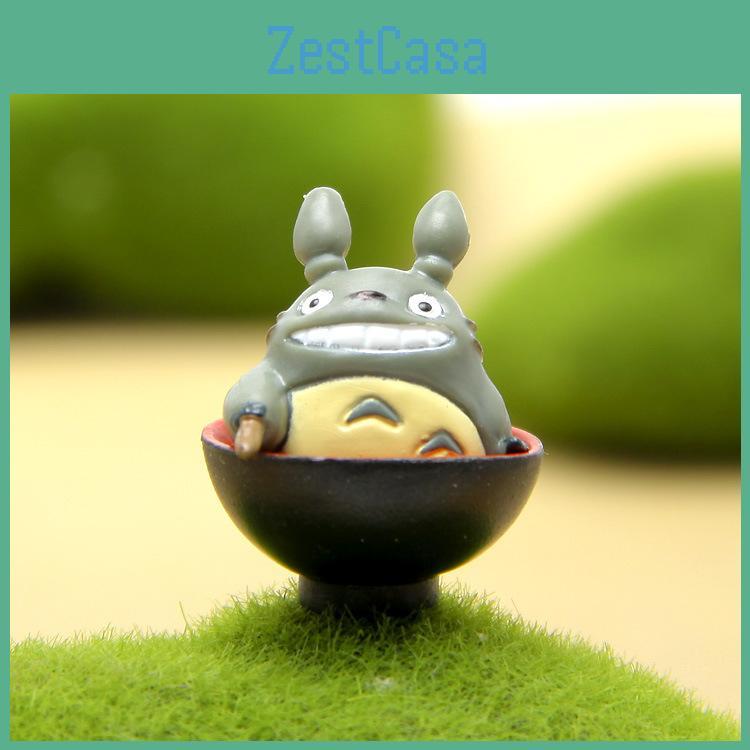 Tea Cute Cartoon Drinking Totoro Mini Model For Micro Landscape Decoration Prop