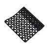 Bathtub Shower Mat TPE Black Non Slip Bath Shower Floor Mat with Drainage Hole Bath Mats for Home Gym Spa 29 X 16 Inch