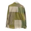 WHITE MOUNTAINEERING made in Japan Long sleeve patchwork shirt 1 Khaki Men's Used