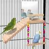 Natural Bird Play Gym Wooden Parrot Rest Platform New Cage Accessories  Cage Decor