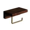 Homeglen Creative Solid Wood Toilet Paper Holder with Shelf