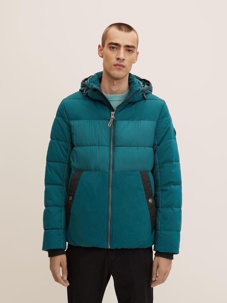 Winter Jacket Tom Tailor Puffer Jacket with Detachable Hood (1032481) Dark Green Lake