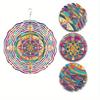 10 Inch Colorful Metal Wind Spinner with 360 Degree Rotating Hook No Battery Needed Vibrant Garden Decor Gift for Family Friends