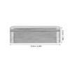 Scatola in banda stagnata spazzolata Contenitore metallico decorativo Portatile Contenitore per tè Organizer per gioielli Mini scatola di latta per casa Ufficio