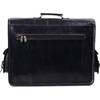Men's Genuine Vintage Leather Messenger Shoulder Laptop Bag Briefcase Black