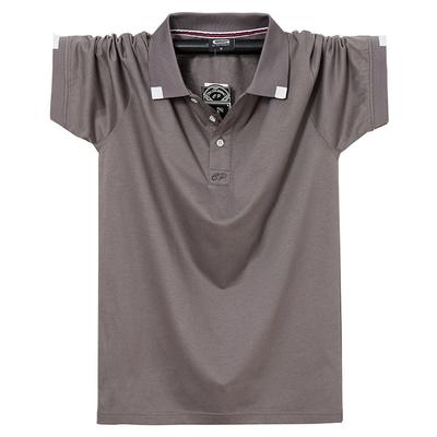 T-shirt a maniche corte da uomo Polo da uomo casual a maniche corte in cotone Polo da uomo casual business in cotone con risvolto a mezza manica