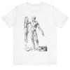 Skinless Man Vesalius Vintage Creepy Horror Medical Anatomy Spooky Unisex Tee
