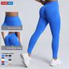 Seamless Matte High Waist Workout Leggings With Peach Lift For Yoga And Running