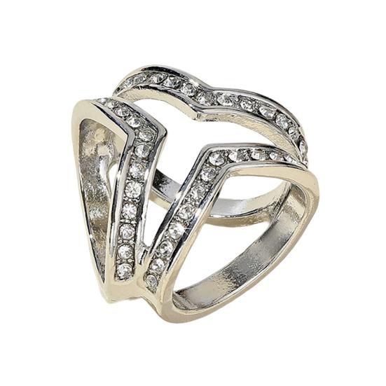 Scarf Button Three-Ring Design Rhinestones Inlaid Scarf Buckle Korean Style Scarves Shawls Scarf Fastener Jewelry Accessory