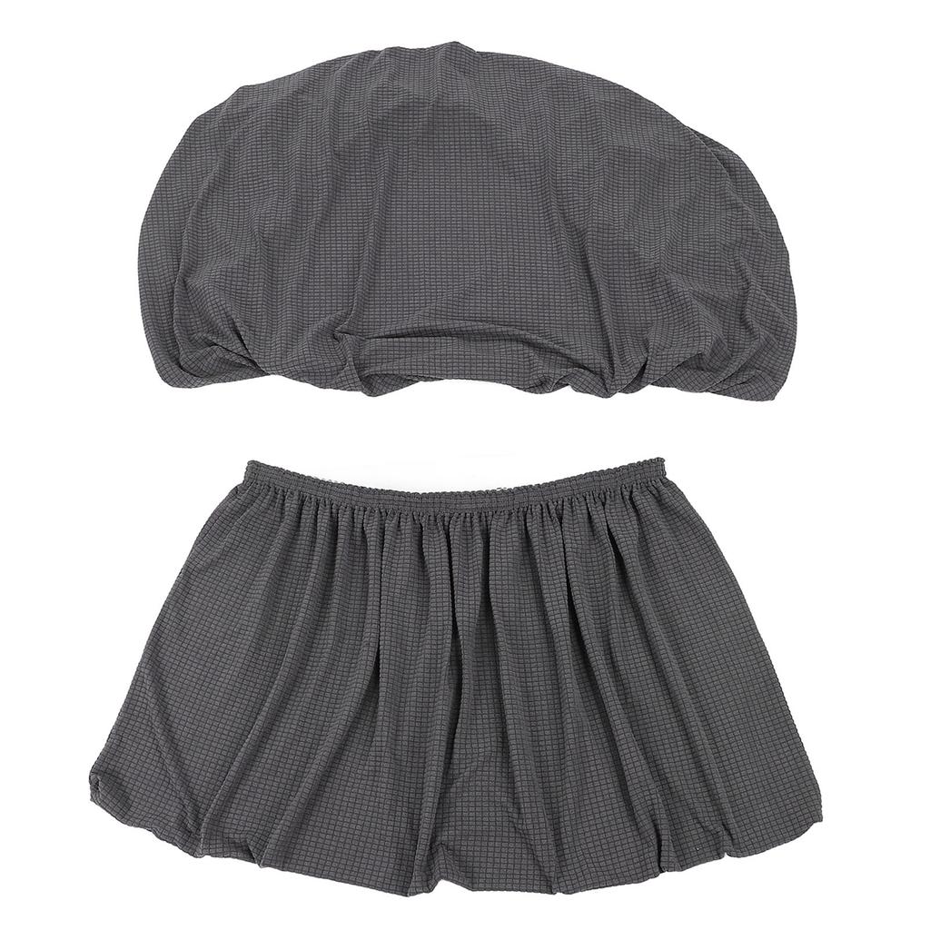 Wohnmobil Dinette Kissenbezug Vollständig Umwickelt Elastisch Wasserabweisend Leicht zu Reinigen für Wohnmobil Anhänger Tiefgrau