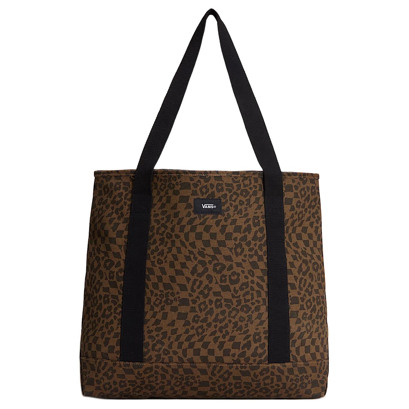 Vans 27L Pergs Hanging Inner Pocket Cotton Tote Shopping Bag Women tote Brown VN0A7PQE7UG Brown