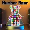 Number Graffiti Bear Brick Micro Building Block Set (3688 pieces) Animal Wink Toys Blocks Gift Adults