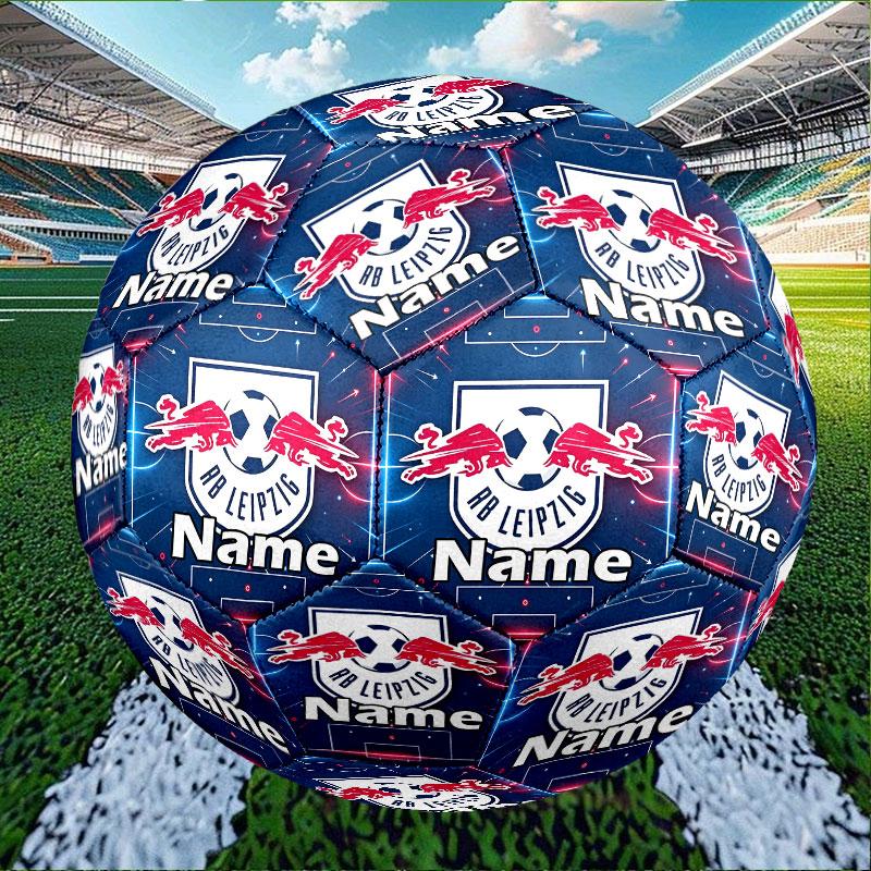 Custom Name Personalized RB Leipzig Print Size 5 Soccer Ball Training & Match Football, for Team, Kicking, Gift for Football Enthusiasts