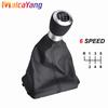 Car Gear Shift Knob Shifter Lever PU Leather Gaiter Boot Cover Collar For Seat Alhambra 2000-2010 A Perfect Replacement
