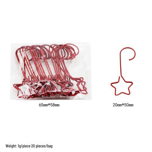 Metalowe haczyki S z drutu na ozdoby świąteczne, biżuterię i skarpety bożonarodzeniowe
