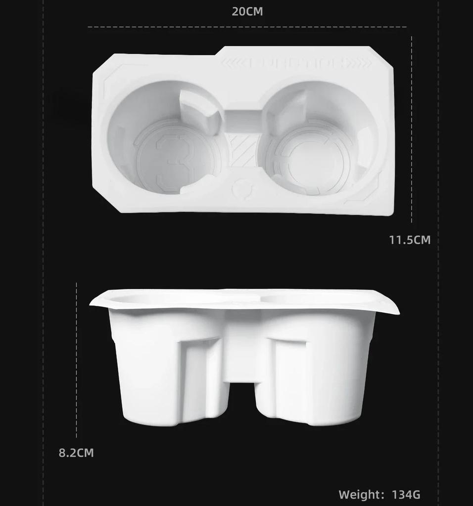 for Tesla Model 3 Highland 2024 Cup Holder Silicone Drinks Holder Organizer Car Interior Accessories