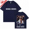 Singer Quevedo Buenas Noches Album Print Tshirt Unisexs Unisex Harajuku Casual Oversized Tee Gothic Short Sleeve Tops