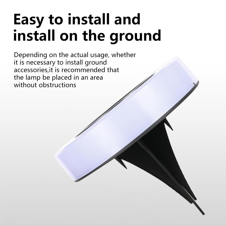 4PCS Solar Fog Geographic Lights Outdoor Lawn Lights Waterproof Lawn Lights Landscape Decorative Garden Stairs Lights