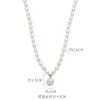 Rice-grain freshwater pearl minimalist necklace, fashionable and elegant design, clavicle chain, vintage court style, popular among influencers,