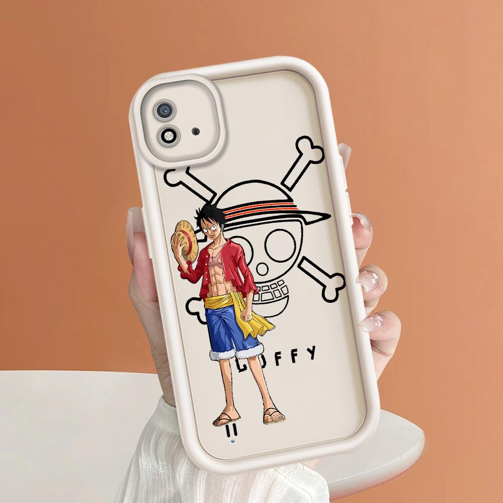 Model de imprimare cu scară pătrată din silicon moale Carcasa telefonului Acoperă completă Cameră de protecție antișoc Carcasă din cauciuc pentru OPPO Realme