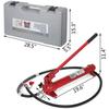 VEVOR Verin Hydraulique Portable 10 Tonnes Kit Cric Hydraulique Portable Cric de Levage Hydraulique Vérin Hydraulique Portable A64