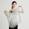 New 100% Lightweight Silk Chiffon Pearl Yarn Square Scarf, Fashionable and Versatile, Exquisite Silk Scarf for Women