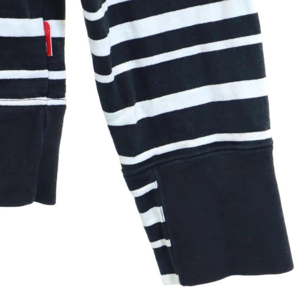 WTAPS made in Japan Border Pattern Long sleeve Zip hoodie S white x black Men's Used