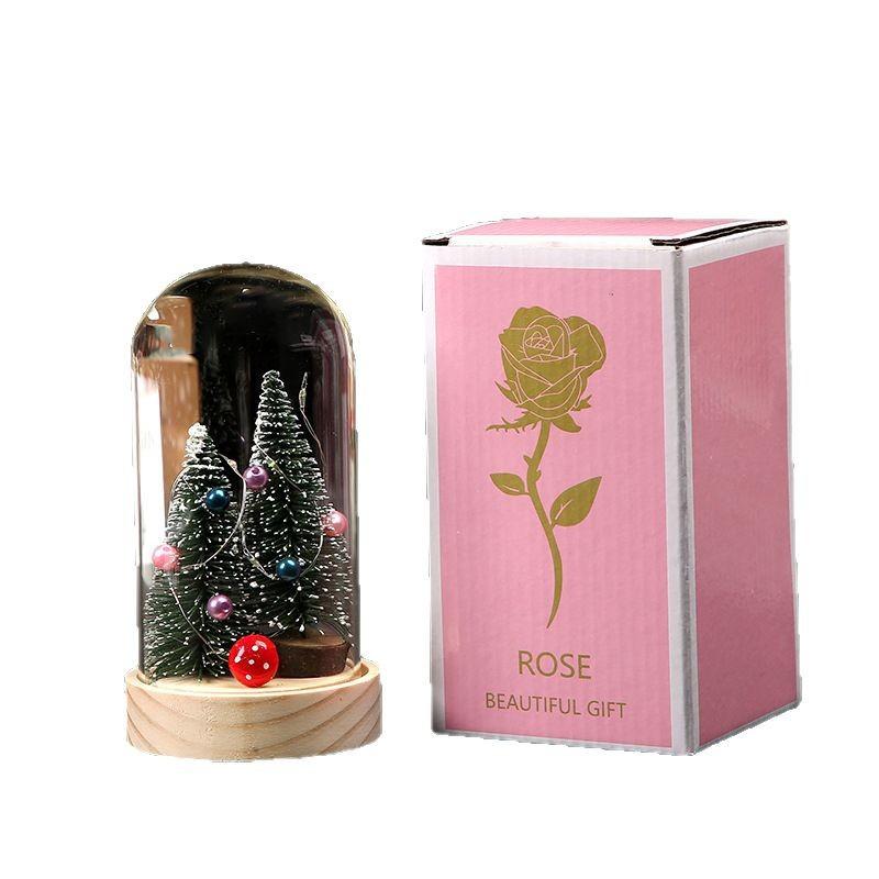 Christmas tree night light immortal flower cartoon ornament desktop decoration table LED light gift ornament