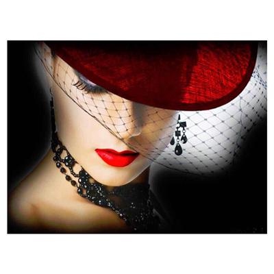 Completo pittura diamante 5D fai da te ragazza rossa diamante ricamo punto croce kit decorazioni per la casa regalo fatto a mano