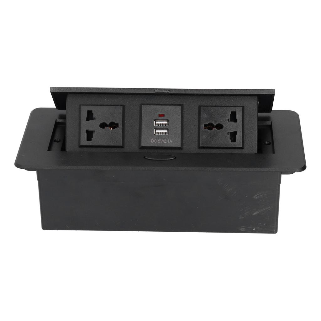 Desk Connection Box Table Up Socket Dual USB Power Outlet Strip Hub Connection Box 250V J29 for Home Table USB Socket