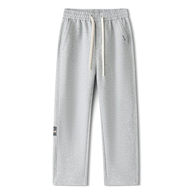 Sweatpants Men's Autumn and Winter New Trendy Versatile Loose Wide-leg Drape Straight Elastic Waist Knitted Casual Trousers