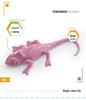 Cross-Cultural Reptile Model Set: Iguana, Chameleon, and Bearded Dragon for Kids' Cognitive Development with Card