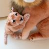 Fun Simulation Mother-Child Animal Plush Doll Lifelike Leopard Tiger Lion Plush Toy Home Decoration Gift for Boys Girls