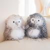Simulation Owl Soft Plush Toys Stuffed Plush Animal Cute Brown Grey Long Feathers Owl Companion Doll For Kids Gifts