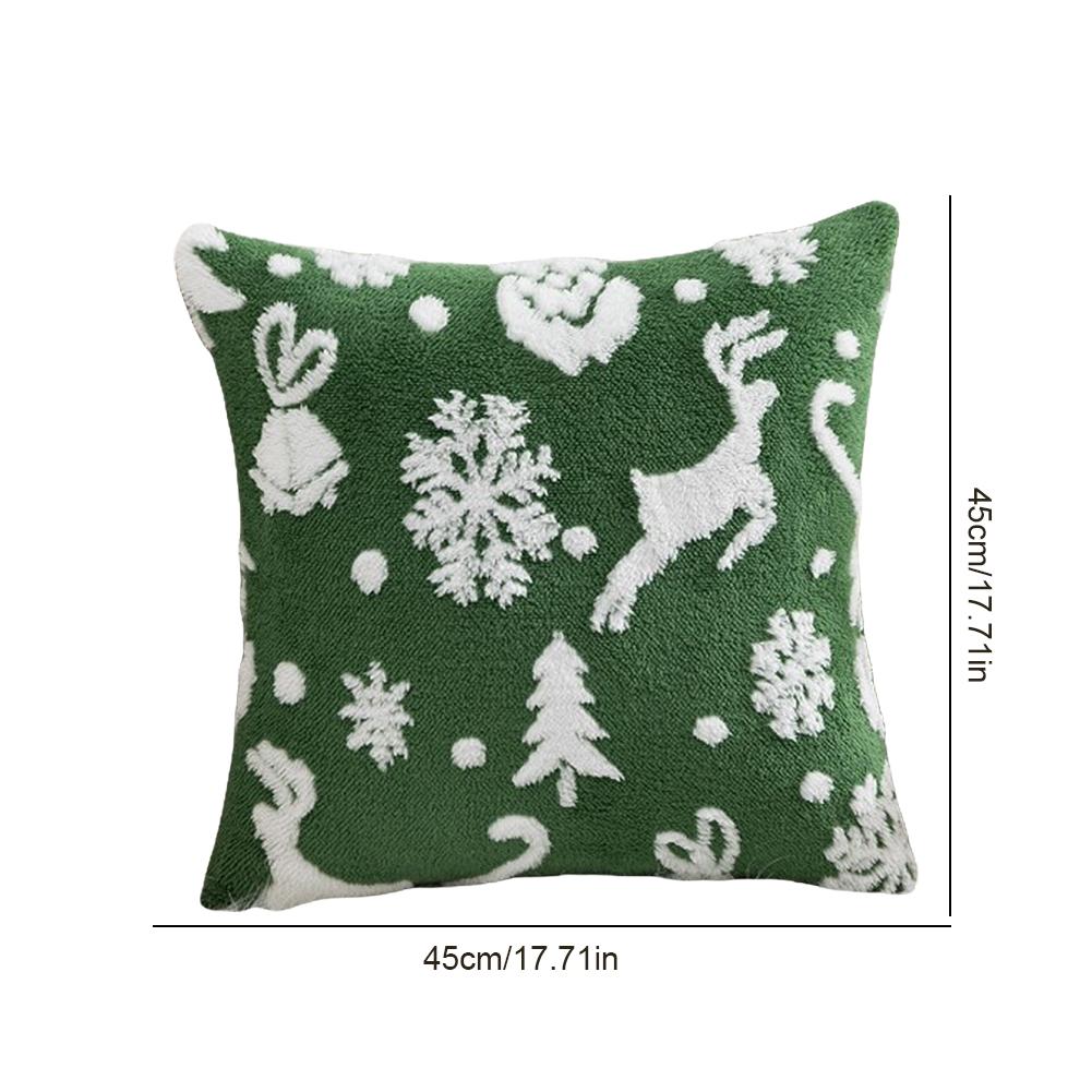45x45cm Christmas Cushion Covers Decorations 2025 Winter Pillows Cover Decor Sofa Cover Snowflake Cushion Cases Home Decoration