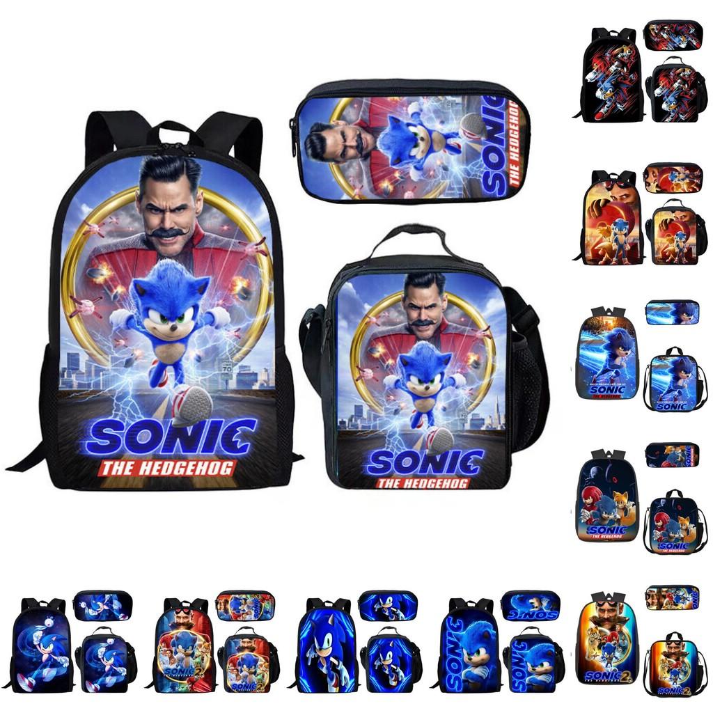 Piece 3 Pattern Schoolbag Lunch Bag Pencil Case Kids Set