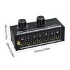 Compactly 6Channel Audios Switcher For Clear Sound And Easy Setups Eliminates Noise and Sound Interferences Selector