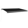 Maison Exclusive - Auvent rétractable automatique 500x350 cm Anthracite