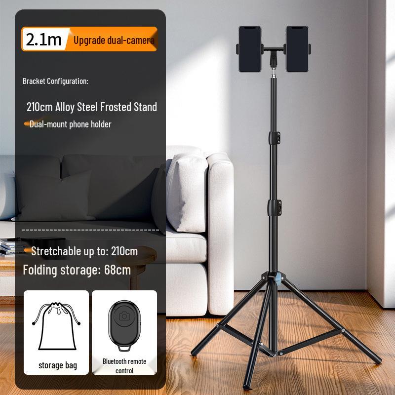 Telescopic Phone Holder Tripod for Live Streaming & Photography