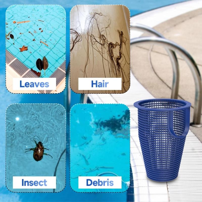 High Capacity Plastic Meshing Pool Filter Basket Skimmer Plastic for Efficient Debris Trapping & Long Service Performances