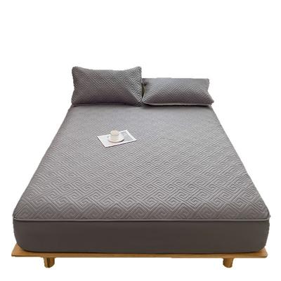 New Quilted Thickened Fitted Sheet Single Piece Anti-slip Mattress Protector All-inclusive Anti-slip Cover Sheet Set