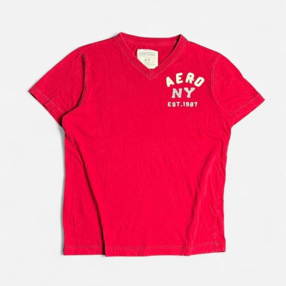 

Y2K Aeropostale T-Shirt Red Men s Size Medium S