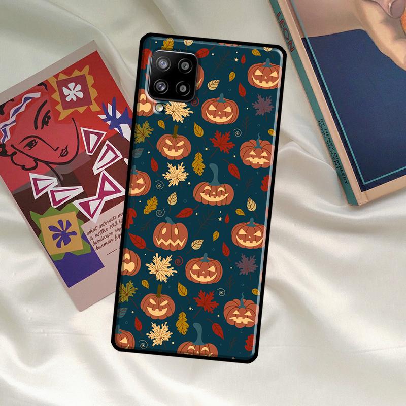 Autumn Leaves Fall Pumpkin Halloween For Samsung Galaxy A53 A33 A23 A13 A14 A34 A54 A51 A71 A52S A12 A22 A32 A42 A52 Phone Case