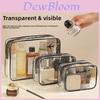 Travel Waterproof Pvc Toiletry Bag Large Capacity Organizer For Packing And Cosmetics Storage